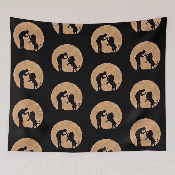 Item preview, Funny Lion Fathers Day Full Moon Mom Dad Kids designed and sold by FurryHavenPH.