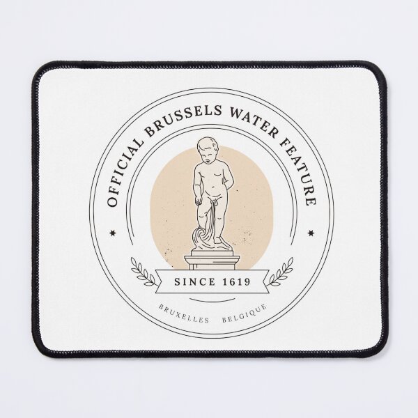 Item preview, Official Brussels Water Feature Since 1619 | Manneken Pis Brussels Belgium Vintage Badge designed and sold by ArcticFoxStudio.