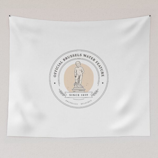 Item preview, Official Brussels Water Feature Since 1619 | Manneken Pis Brussels Belgium Vintage Badge designed and sold by ArcticFoxStudio.
