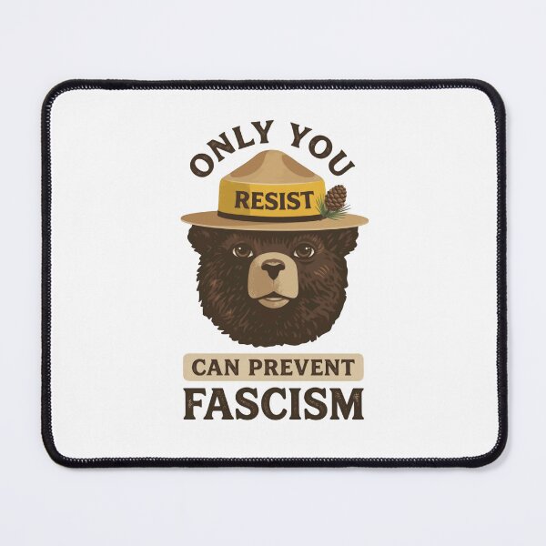 Item preview, Only You Resist Can Prevent Fascism Anti Fascist Political Activism bear resist designed and sold by JonesFlora2025.