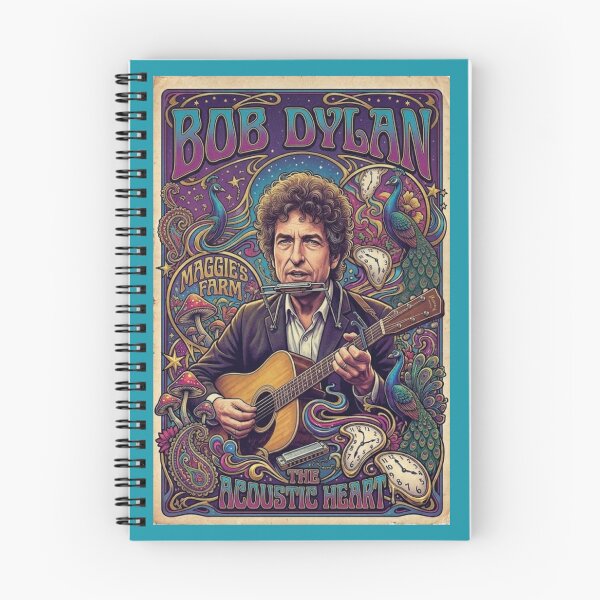 Item preview, Póster acústico de Bob Dylan con forma de corazón designed and sold by Halifaxartguy.