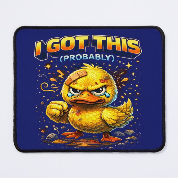 Item preview, I Got This (Probably) Determined Duck T-Shirt | Funny Motivational Duck Graphic designed and sold by FunkyVista.