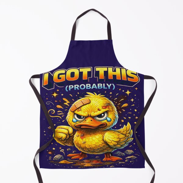 Item preview, I Got This (Probably) Determined Duck T-Shirt | Funny Motivational Duck Graphic designed and sold by FunkyVista.