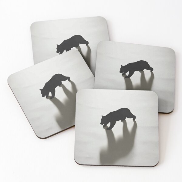 Item preview, Black Bear Shadow in White Wilderness designed and sold by RamyGallery.