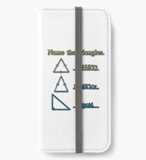 Name The Triangles iPhone Wallet/Case/Skin