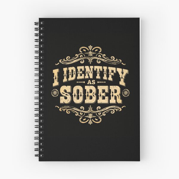 Item preview, I Identify As Sober Recovery Life Awareness designed and sold by RetroMini2026.