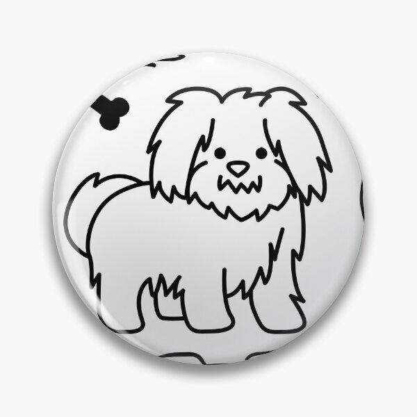 Item preview, Cute Fluffy Dog Seamless Pattern Design designed and sold by NadDot.