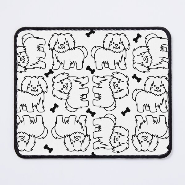 Item preview, Cute Fluffy Dog Seamless Pattern Design designed and sold by NadDot.