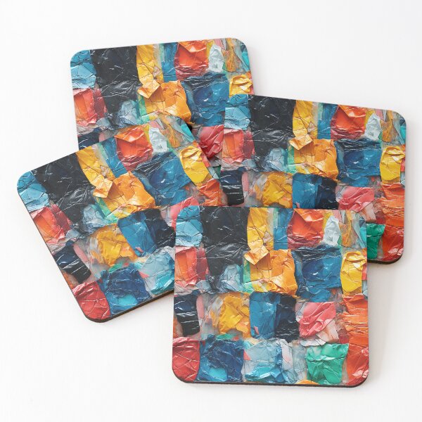 Item preview, Bold Crumpled Plastic Blocks Seamless Photo Texture designed and sold by DigitaICraft.