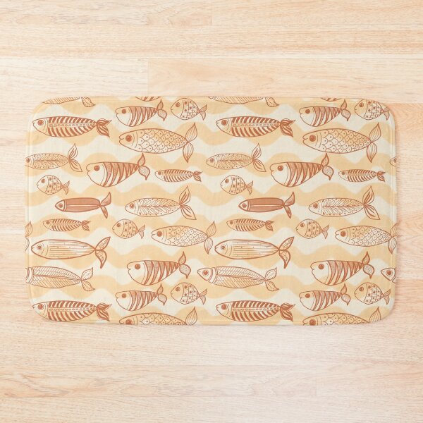 Item preview, Fish and sardines in Mediterranean coral designed and sold by OhNoNotAgain42.