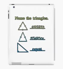 Name The Triangles iPad Case/Skin