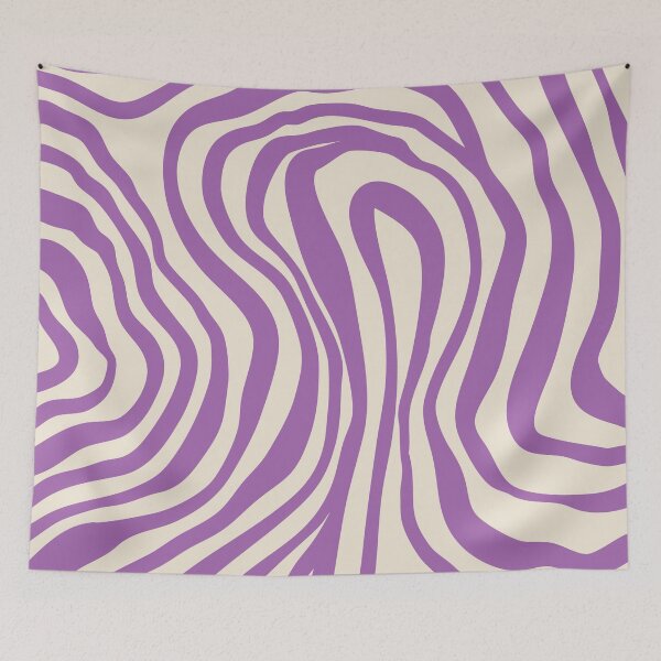 Item preview, Purple Abstract Line Art designed and sold by soheedesigns.