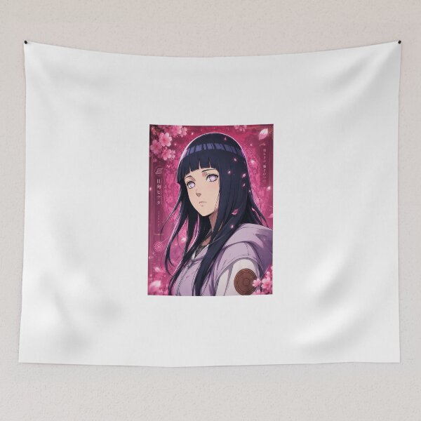 Item preview, Hinata Anime Portrait | Pink Sakura Aesthetic designed and sold by BHOWMIK STORE.