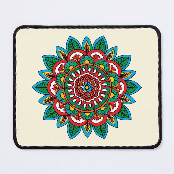 Item preview, Folk Mandala designed and sold by CharlottePlaceArt.