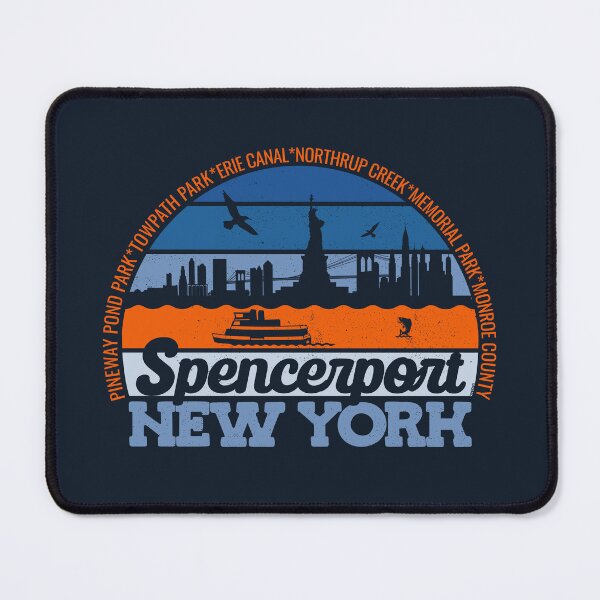 Item preview, Spencerport New York Sunset Retro Vintage Local Pride Logo designed and sold by CRHPOD20.