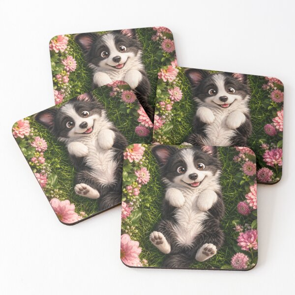Item preview, Adorable Border Collie Puppy Garden designed and sold by Rohan132.