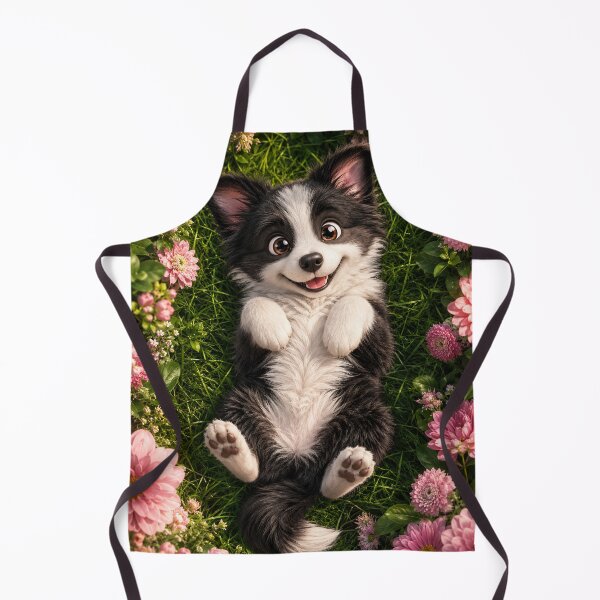 Item preview, Adorable Border Collie Puppy Garden designed and sold by Rohan132.