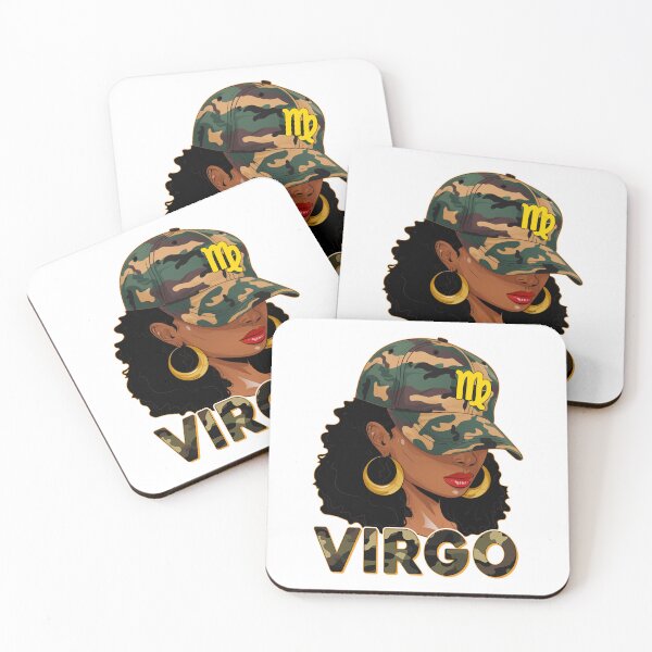 Item preview, Virgo Zodiac Black Woman Camo Fashion Design designed and sold by MaxGraphicShirt.