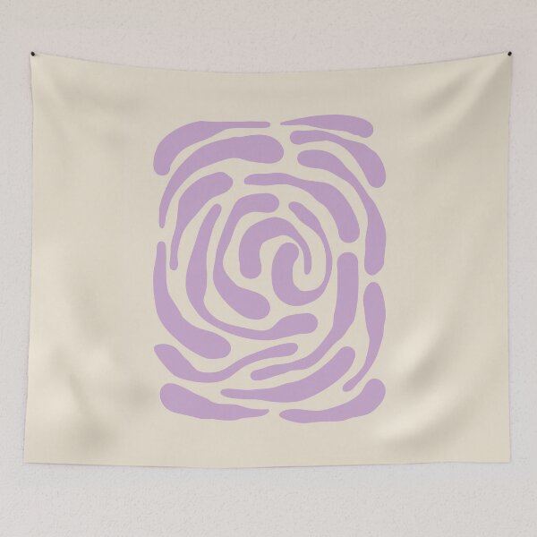 Item preview, Lavender Purple Abstract Shapes Art designed and sold by soheedesigns.