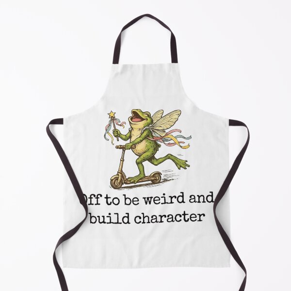 Item preview, Off To Be Weird And Build Character Vintage Cottagecore Fairy Frog designed and sold by River Silva.