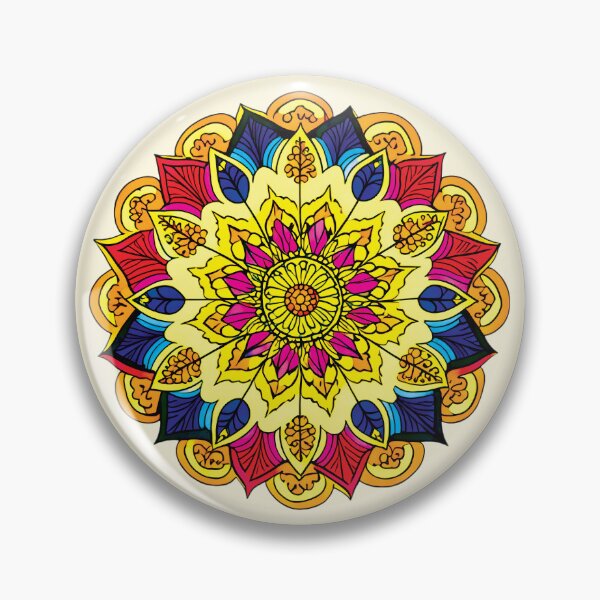 Item preview, Folk Mandala designed and sold by CharlottePlaceArt.