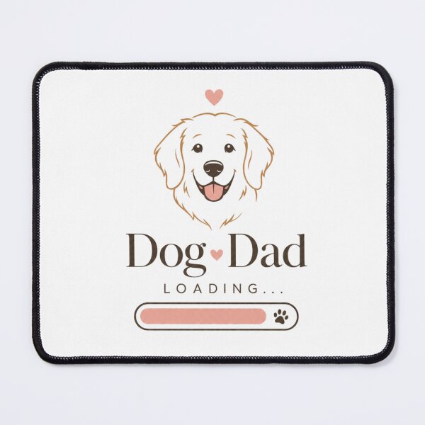 Item preview, Minimalist Dog Dad Loading Golden Retriever Kawaii Laptop Skin Sticker designed and sold by Ashley critters.