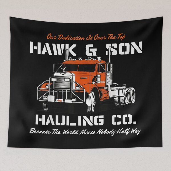 Item preview, Hawk And Son Hauling Co Retro Trucker Over The Top Tribute designed and sold by River Silva.
