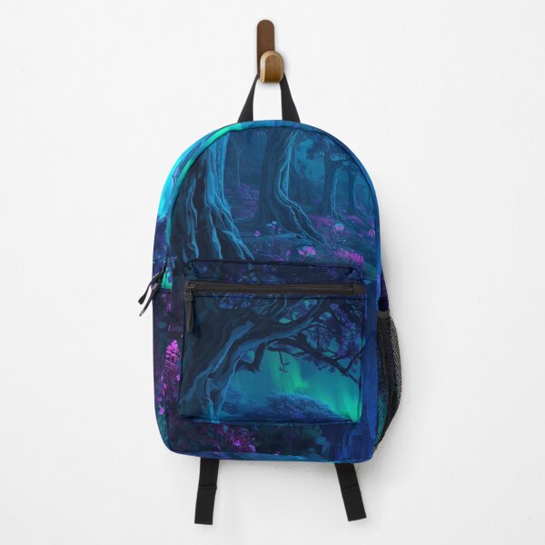Item preview, Neon Canopy Rift Bioluminescent Alien Forest Landscape designed and sold by Luminous Wilds.