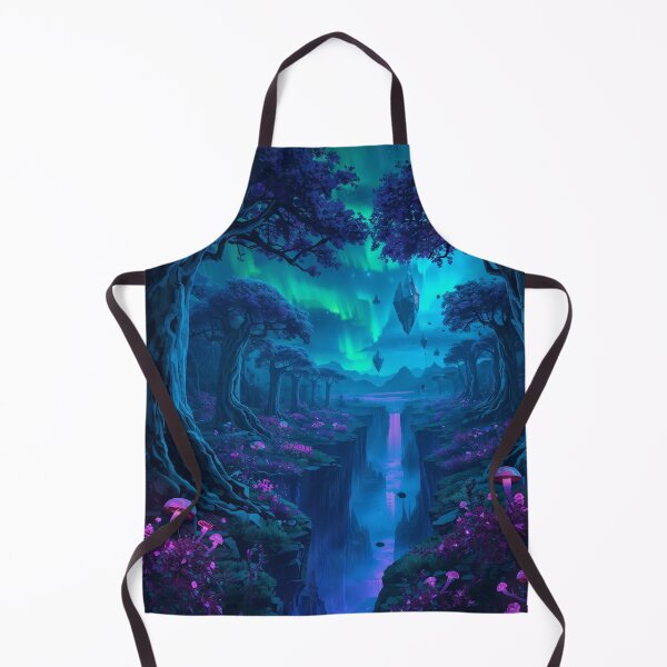 Item preview, Neon Canopy Rift Bioluminescent Alien Forest Landscape designed and sold by Luminous Wilds.