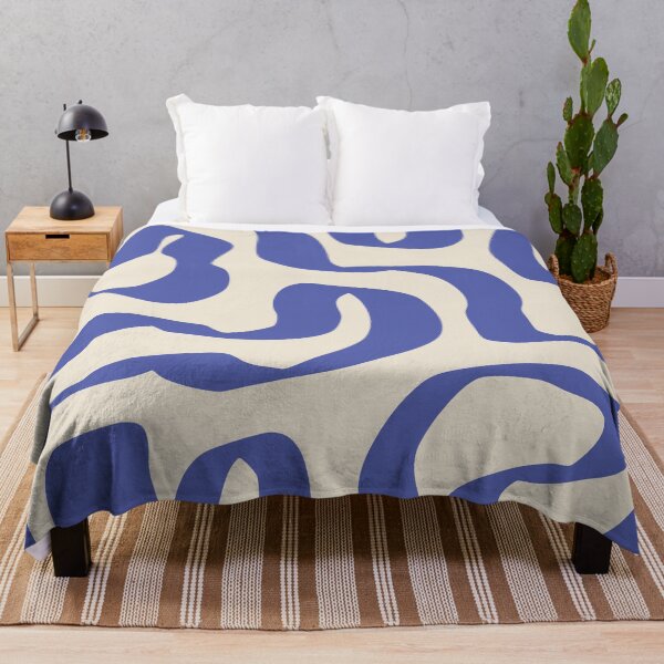Item preview, Minimalistic Blue Abstract Line Art designed and sold by soheedesigns.