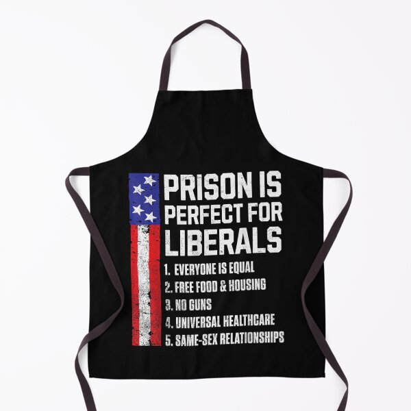 Item preview, Prison Is Perfect For Liberals Political Sarcasm Distressed American Flag Graphic designed and sold by River Silva.