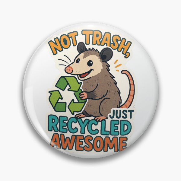 Item preview, Not Trash Just Recycled Awesome Funny Possum Design designed and sold by raw_lines.