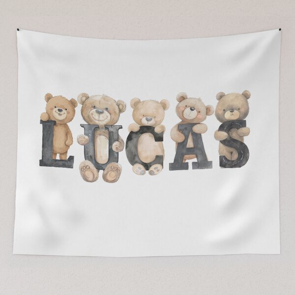 Item preview, Lucas Teddy Bear Personalized Name  designed and sold by Leopoldus.