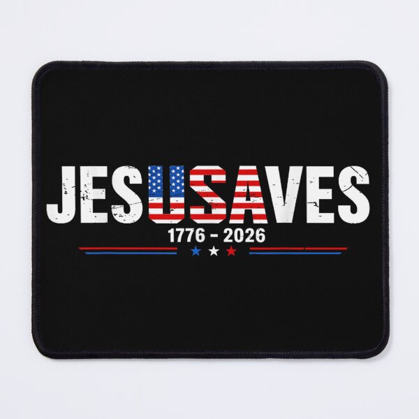 Item preview, Jesus Saves 1776 To 2026 American Flag Typography Religious Patriot designed and sold by Serene woods.