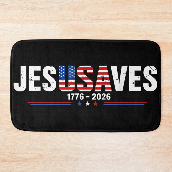 Item preview, Jesus Saves 1776 To 2026 American Flag Typography Religious Patriot designed and sold by Serene woods.