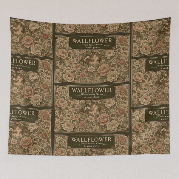 Item preview, Wallflower – The Idiom, The Woman, The Wall | Vintage Botanical Print designed and sold by SammyMorry.