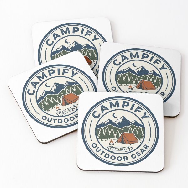 Item preview, Camp Life Outdoor Gear – Vintage Mountain Camping Badge T-Shirt designed and sold by tupuedesmas.