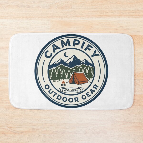 Item preview, Camp Life Outdoor Gear – Vintage Mountain Camping Badge T-Shirt designed and sold by tupuedesmas.