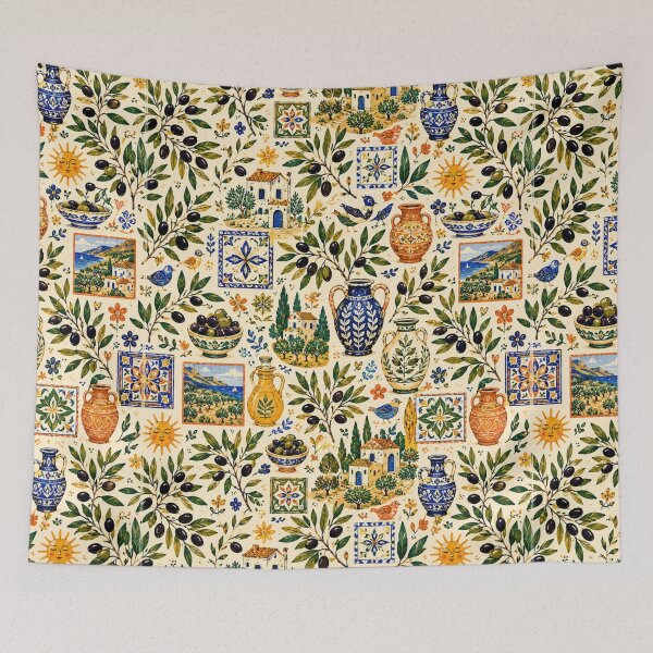 Item preview, Colorful Olive Grove Pattern designed and sold by Aramdesing.