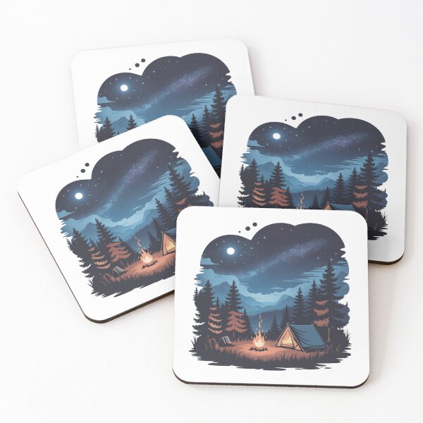 Item preview, Campfire Under the Stars – Night Camping Outdoor Art designed and sold by GabeMountainArt.
