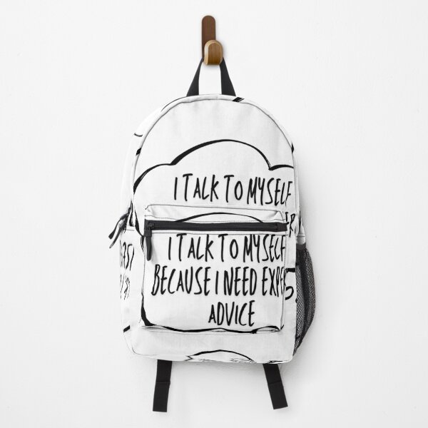 Item preview, Expert Advice I Talk to Myself Quote Sarcastic Thought Bubble Meme Art designed and sold by infinitearte.