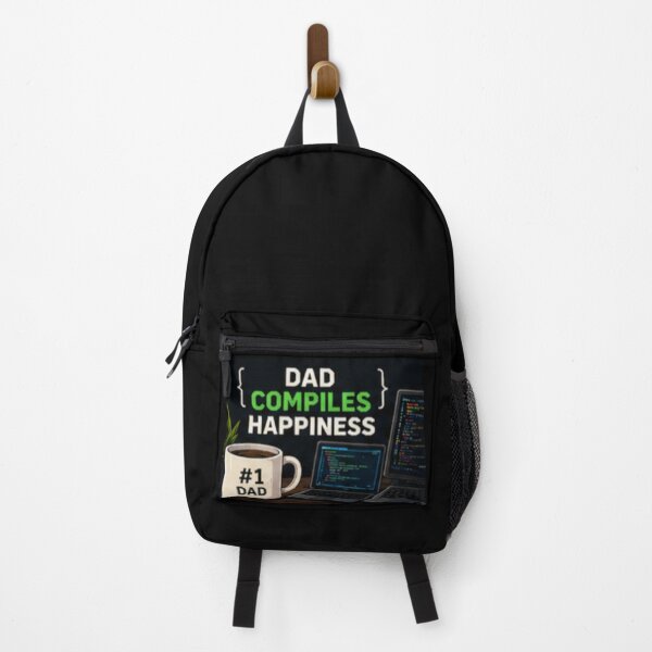 Item preview, #1 Dad Compiles Happiness - Coding & Tech Father's Day Design designed and sold by GUINewAlex.