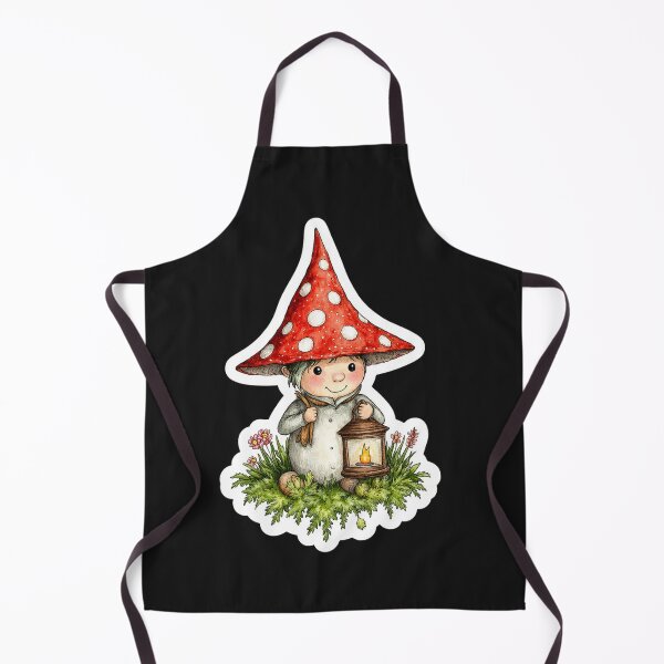 Item preview, Mushroom Forest Spirit Sticker | Cozy Cottagecore Woodland Creature designed and sold by AillustriaAK.