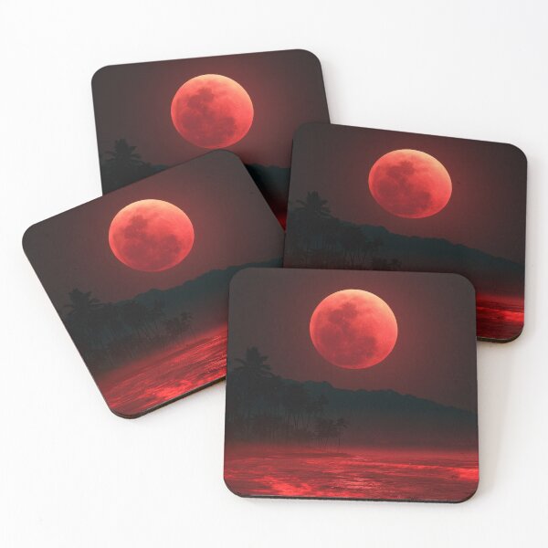Item preview, Blood Moon Over Tropical Beach designed and sold by FrostyFrisby.