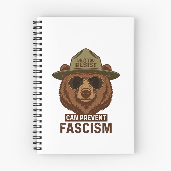 Item preview, Only You Resist Can Prevent Fascism Political Resistance Activist bear resist designed and sold by JonesFlora2025.