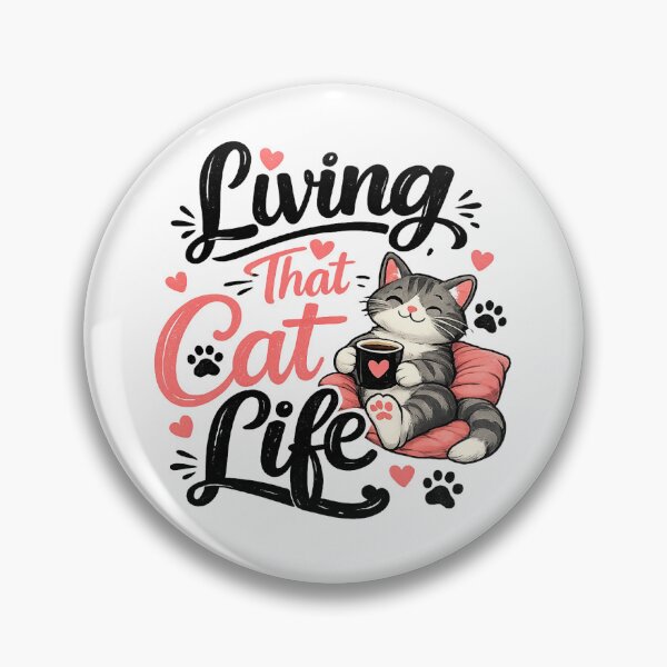 Item preview, Living the cozy cat life designed and sold by Side Quest Co..