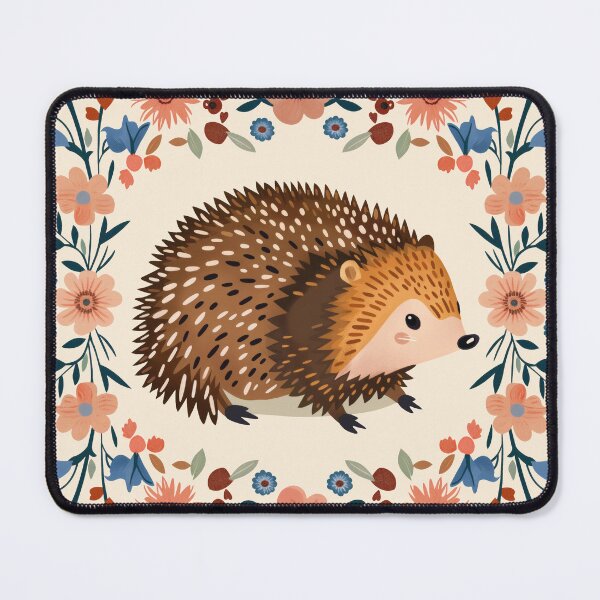 Item preview, Scandinavian Folk Art, Floral Hedgehog designed and sold by xiao xuans.