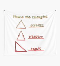 Name The Triangles Wall Tapestry