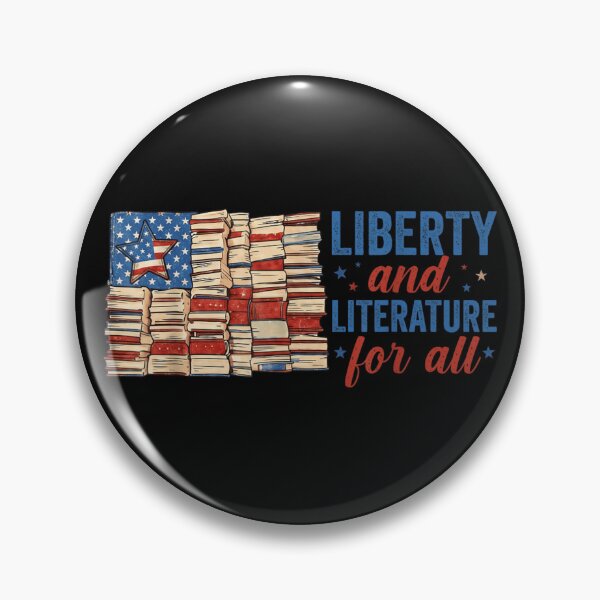 Item preview, Liberty And Literature For All American Flag Books Patriotic Reading Lover Gift designed and sold by Taniyah Gomes.