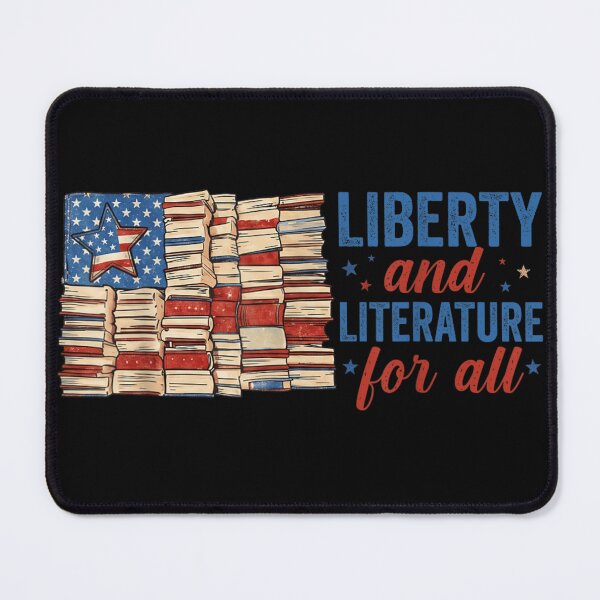 Item preview, Liberty And Literature For All American Flag Books Patriotic Reading Lover Gift designed and sold by Taniyah Gomes.